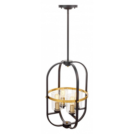 Люстра на штанге LUMINA DECO Monterey LDP 1141-4 BK+MD