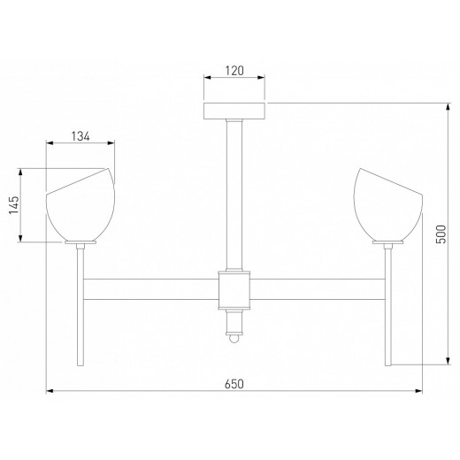 Люстра на штанге Eurosvet Arrista 60130/6 хром Smart
