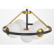 Люстра на штанге LUMINA DECO Donzano LDP 8034-5 BK+WT