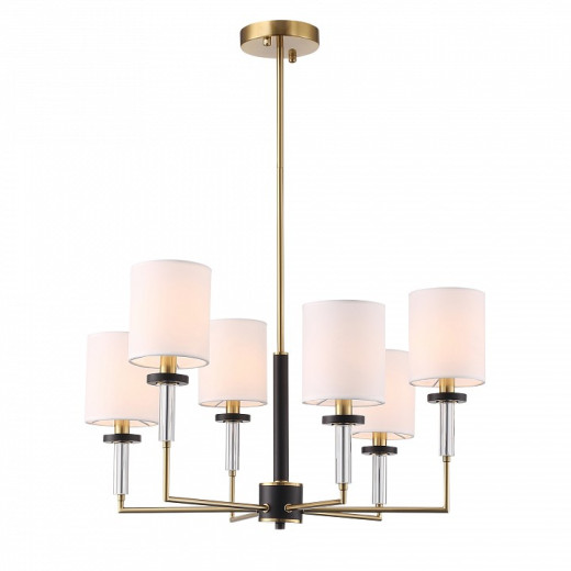 Люстра на штанге ST-Luce BLACK+BRASS SL1404.303.06