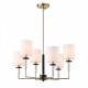 Люстра на штанге ST-Luce BLACK+BRASS SL1404.303.06