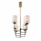 Люстра на штанге ST-Luce BLACK+BRASS SL1404.338.08