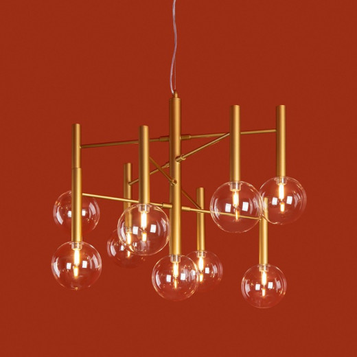 Люстра на штанге Freya Luce FR5584CL-L45G