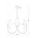 Люстра на штанге Freya Ellipse FR5320PL-04B