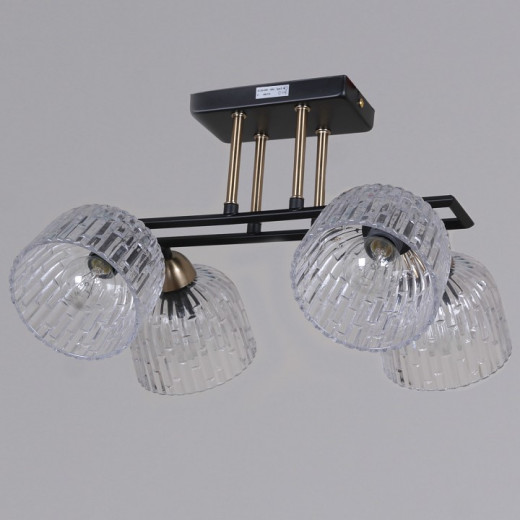 Люстра на штанге ILLUMICO  IL0794-4CSQ-25BKAB ELITE