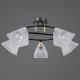 Люстра на штанге ILLUMICO IL0850 IL0850-5CSQ-25BKAB ELITE