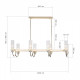 Люстра на штанге ST-Luce Elegra SL1402.223.08
