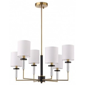Люстра на штанге ST-Luce BLACK+BRASS SL1404.303.06