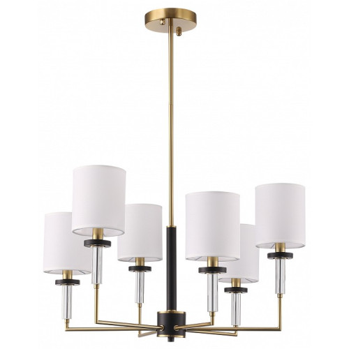 Люстра на штанге ST-Luce BLACK+BRASS SL1404.303.06