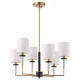 Люстра на штанге ST-Luce BLACK+BRASS SL1404.303.06