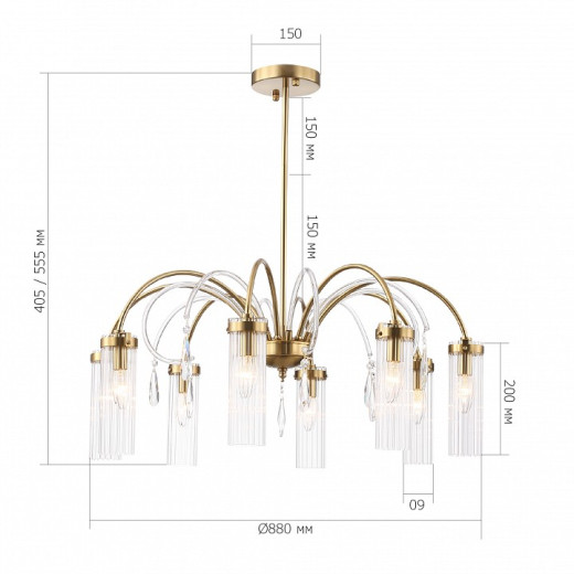 Люстра на штанге ST-Luce Luminera SL1401.303.10