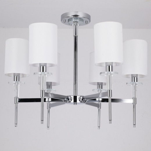 Люстра на штанге ILLUMICO  IL1382-6CPA-29 CR Romei