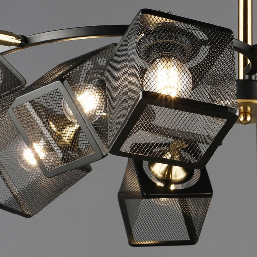 Люстра на штанге 60660-1 60660-0.3-09 BK+COP