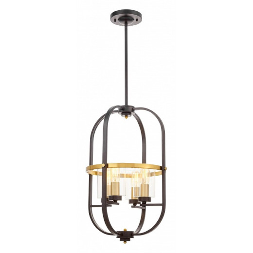 Люстра на штанге LUMINA DECO Monterey LDP 1141-4 BK+MD