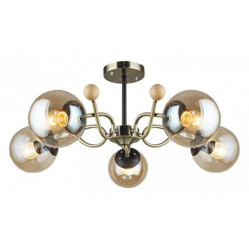 Люстра на штанге 02021-0.3-05 AB+BK