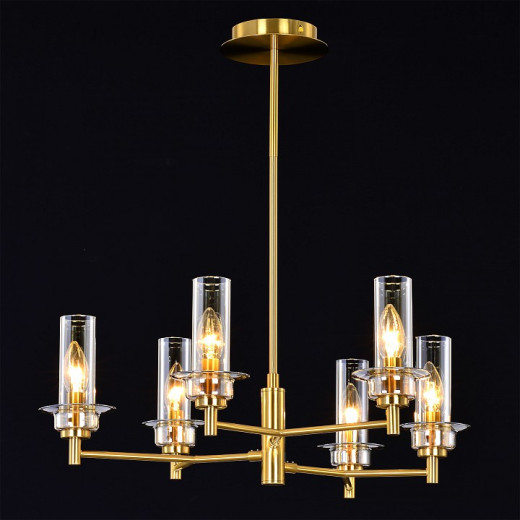 Люстра на штанге ILLUMICO  IL5216-6PLS-24 HIGHBALL