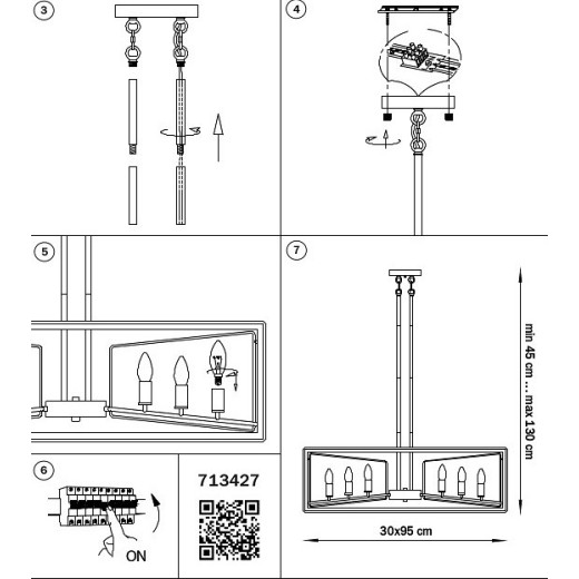 Люстра на штанге Lightstar Regolo 713427