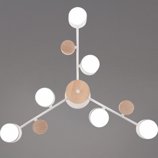 Люстра на штанге 03758-0.3-06 WT+WOOD GX53