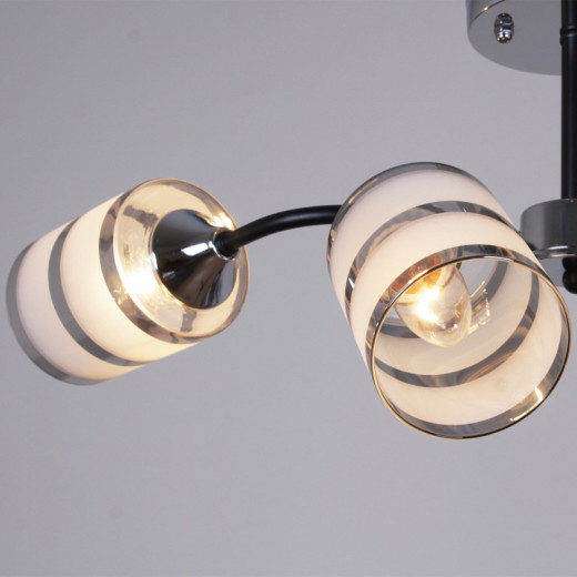 Люстра на штанге  45360-0.3-04 BK+CR