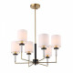 Люстра на штанге ST-Luce BLACK+BRASS SL1404.303.06