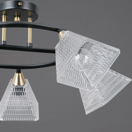 Люстра на штанге ILLUMICO IL0850 IL0850-5CSQ-25BKAB ELITE