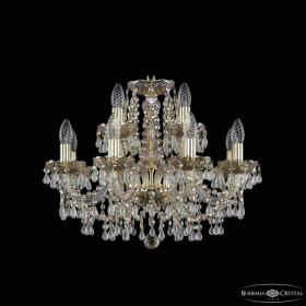 Подвесная люстра Bohemia Ivele Crystal 1410 1410/8+4/195 G V0300 M801