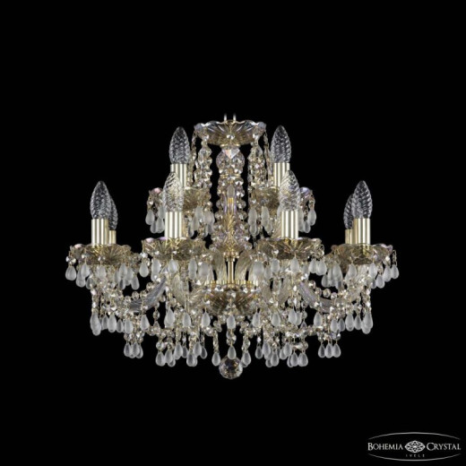 Подвесная люстра Bohemia Ivele Crystal 1410 1410/8+4/195 G V0300 M801