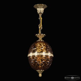 Подвесная люстра Bohemia Ivele Crystal 5680 5680/18 G Amber/M-1F