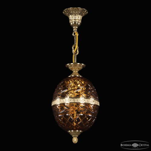 Подвесная люстра Bohemia Ivele Crystal 5680 5680/18 G Amber/M-1F