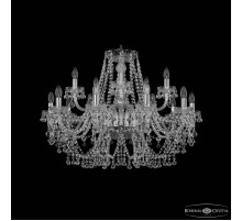 Подвесная люстра Bohemia Ivele Crystal 1409 1409/10+5/300 Ni