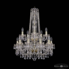 Подвесная люстра Bohemia Ivele Crystal 1403 1403/10+5/195/h-77/2d G