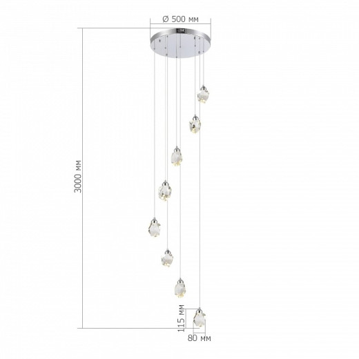 Подвесная люстра ST-Luce Cascato SL6114.103.08