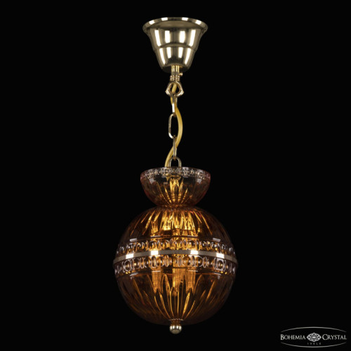 Подвесная люстра Bohemia Ivele Crystal 5480 5480/17 G Amber/M-1G