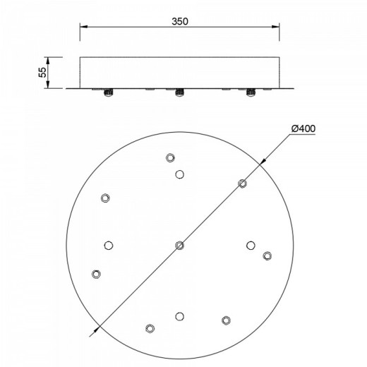 Подвесная люстра Mantra Boomerang 9368+9245 (8L)