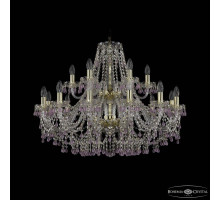 Подвесная люстра Bohemia Ivele Crystal 1410 1410/10+5/300/2d G V7010