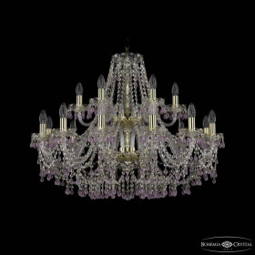 Подвесная люстра Bohemia Ivele Crystal 1410 1410/10+5/300/2d G V7010
