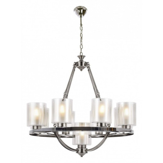 Подвесная люстра LUMINA DECO Santini LDP 1220-9 CHR+WT