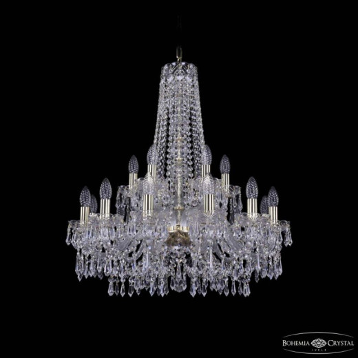 Подвесная люстра Bohemia Ivele Crystal 1403 1403/12+6/240/h-76 G
