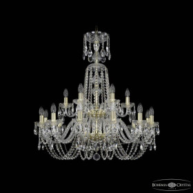 Подвесная люстра Bohemia Ivele Crystal 1402 1402/12+6/300/XL-91/2d G