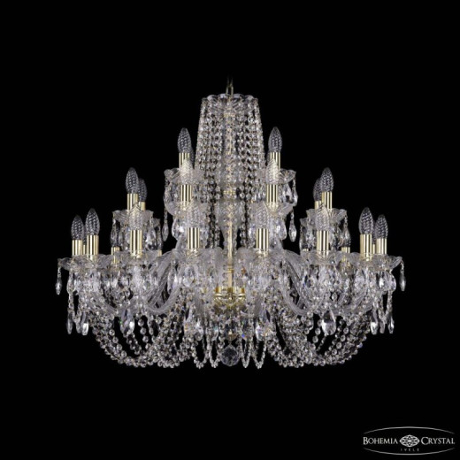 Подвесная люстра Bohemia Ivele Crystal 1402 1402/16+8+4/300 G