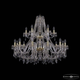 Подвесная люстра Bohemia Ivele Crystal 1403 1403/12+6/360/2d G