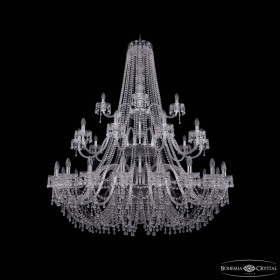 Подвесная люстра Bohemia Ivele Crystal 1410 1410/20+10+5/530/3d Ni V0300
