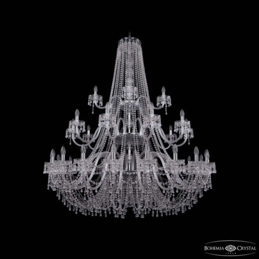 Подвесная люстра Bohemia Ivele Crystal 1410 1410/20+10+5/530/3d Ni V0300