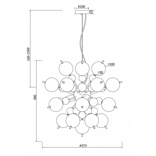 Подвесная люстра Maytoni Bolla MOD133PL-06CH
