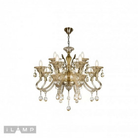 Подвесная люстра iLamp Asia 61082-8+4 BR