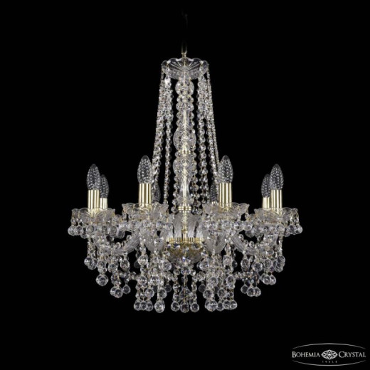 Подвесная люстра Bohemia Ivele Crystal 1409 1409/8/195/h-63 G