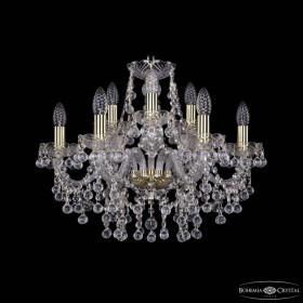 Подвесная люстра Bohemia Ivele Crystal 1409 1409/6+3/195 G