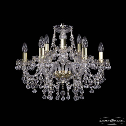 Подвесная люстра Bohemia Ivele Crystal 1409 1409/6+3/195 G
