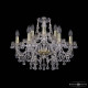 Подвесная люстра Bohemia Ivele Crystal 1409 1409/6+3/195 G