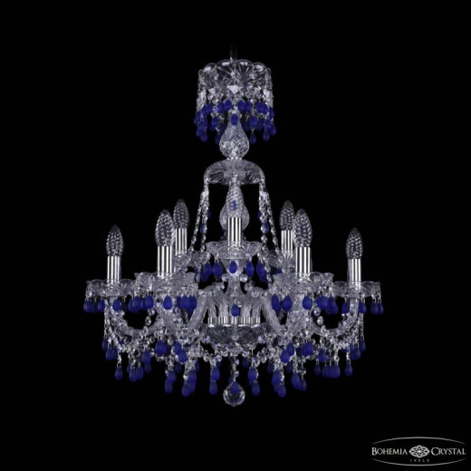 Подвесная люстра Bohemia Ivele Crystal 1410 1410/6+3/195/XL-66 Ni V3001